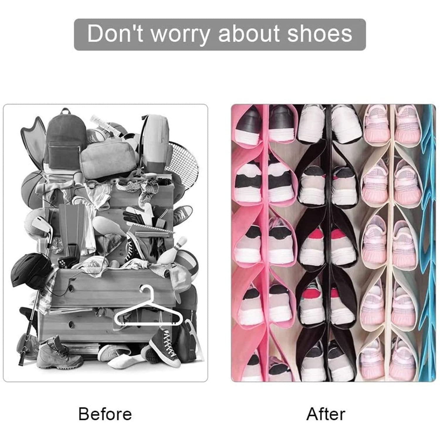 12 Grids Hanging Storage Bag (1 Pc / 12 Pocket / Mix Color) 12 Grids Hanging Storage Bag (1 Pc / 12 Pocket / Mix Color)